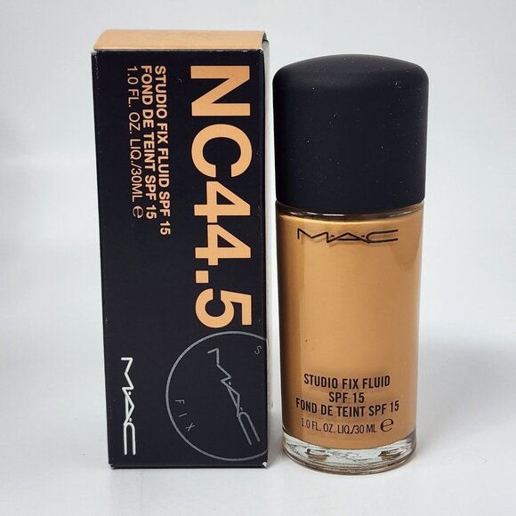 New MAC Cosmetics Studio Fix Fluid SPF 15 Foundation NC44.5 - Picture 1 of 3